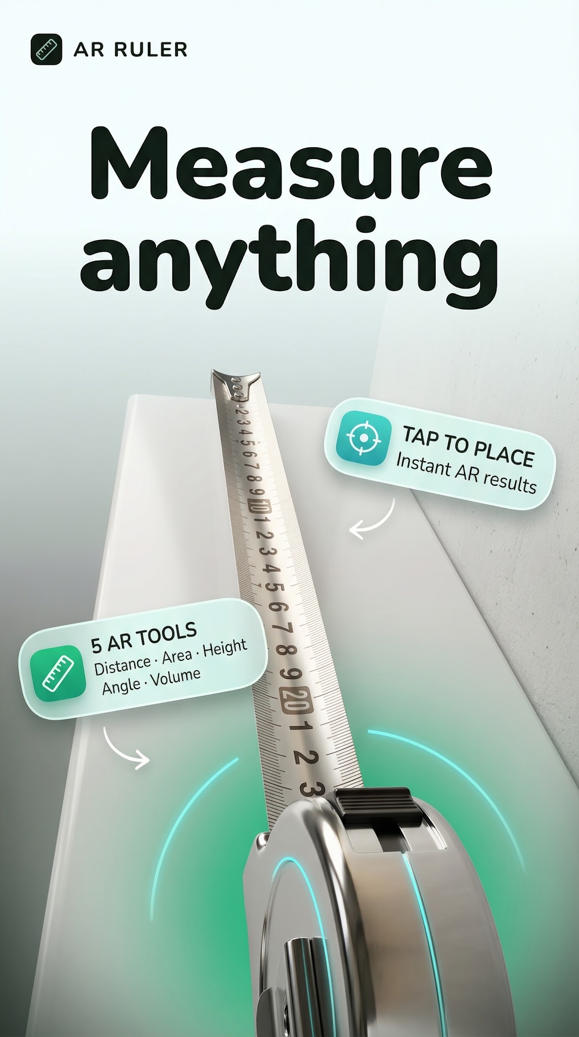 AR Measure screenshot 1 — augmented reality measure app
