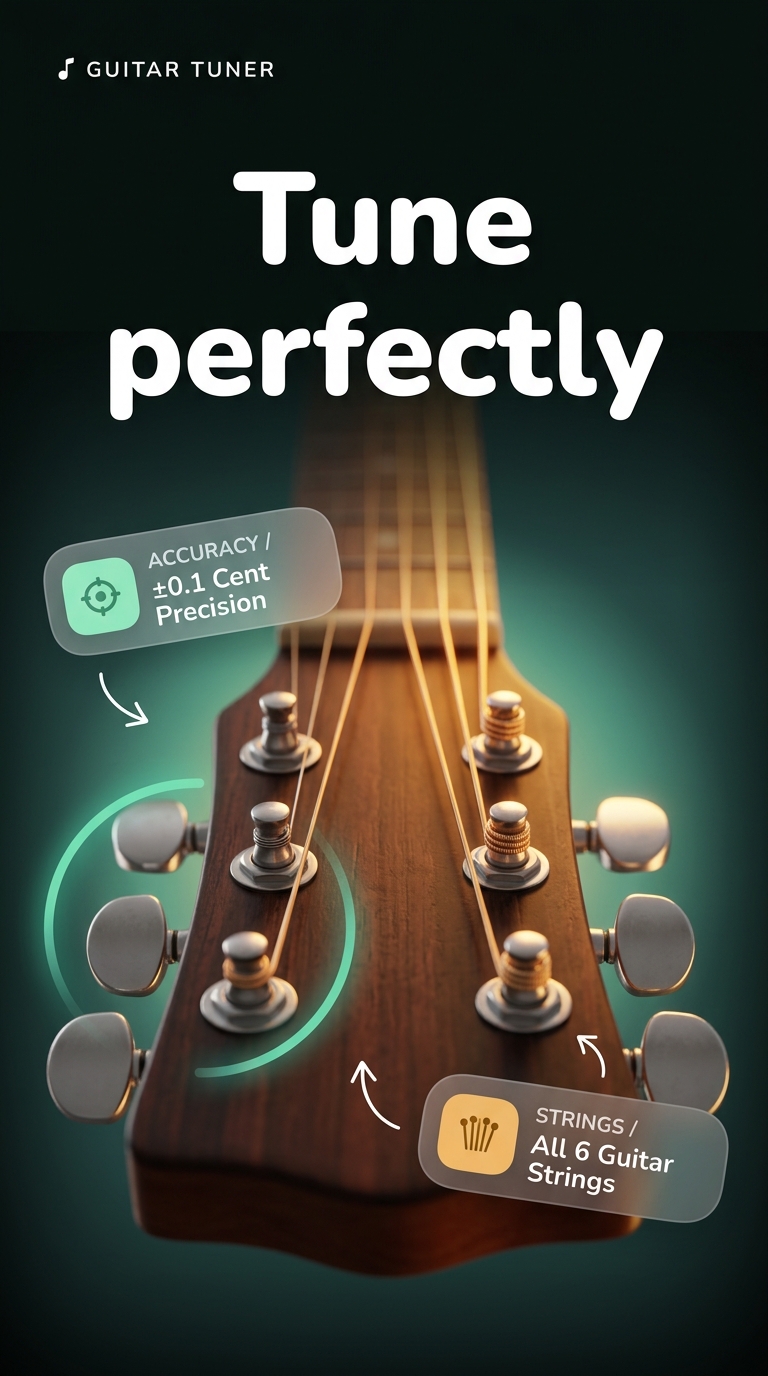 Guitar Tuner screenshot 1 — chromatic tuner android
