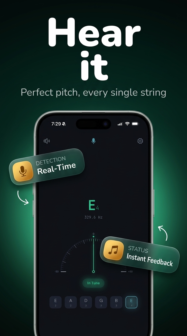 Guitar Tuner screenshot 2 — guitar pitch tuner app