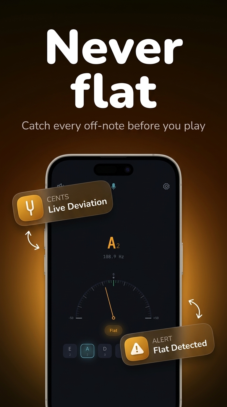 Guitar Tuner screenshot 3 — instrument tuner android free