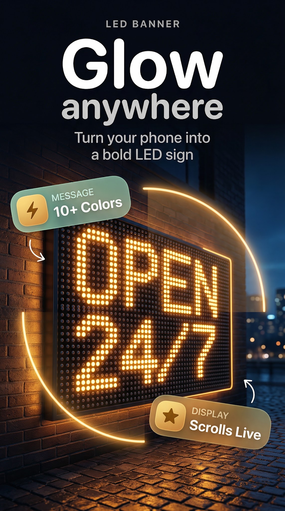 LED Banner screenshot 1 — marquee text display android