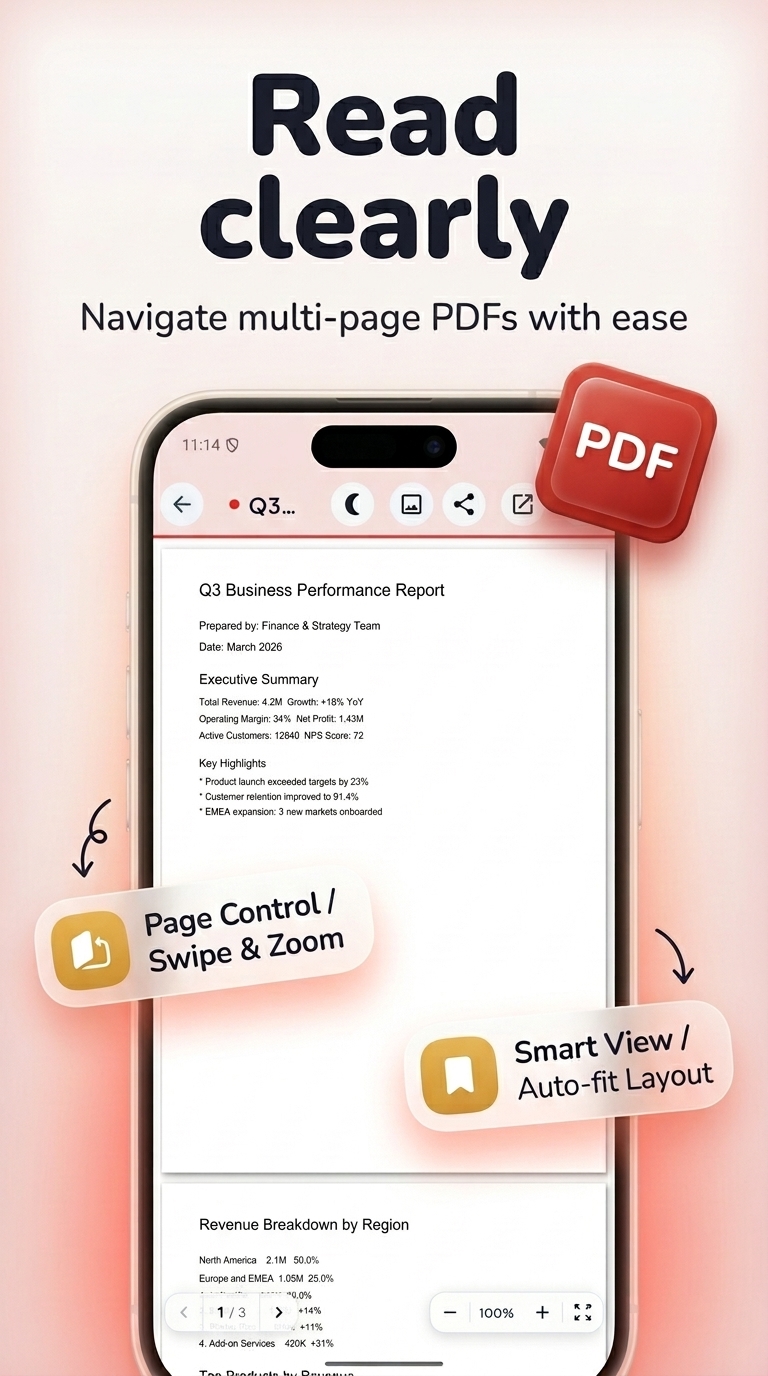 Office Reader screenshot 2 — excel viewer android