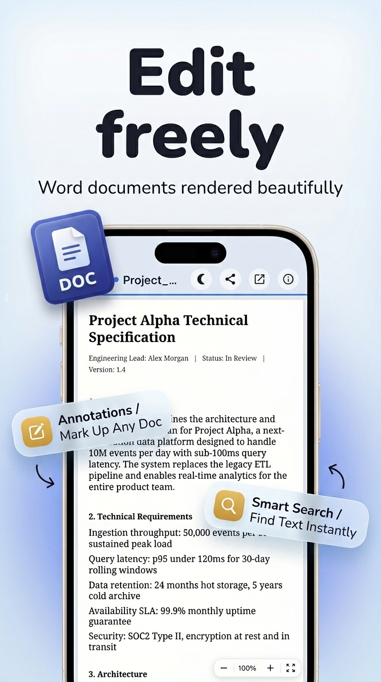 Office Reader screenshot 4 — all document viewer offline