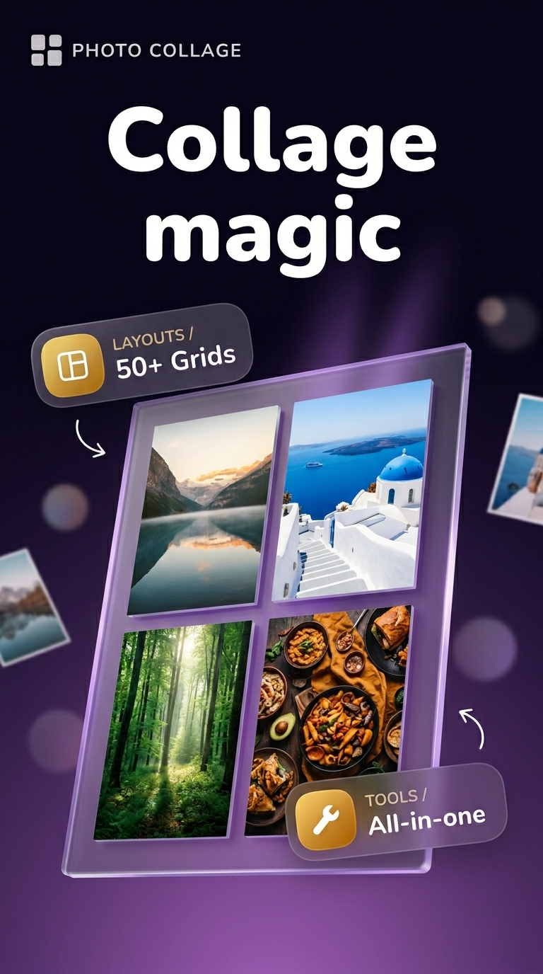 Photo Collage screenshot 1 — photo grid maker android