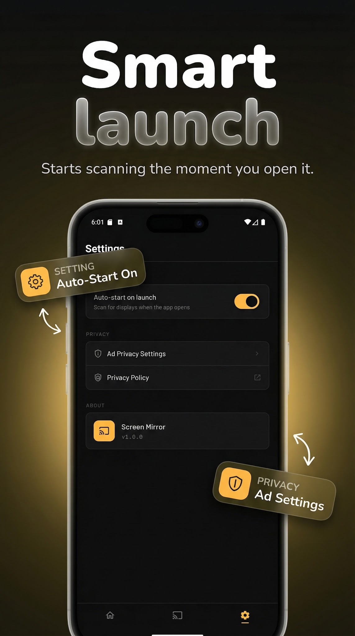 Screen Mirroring screenshot 3 — wireless screen cast android