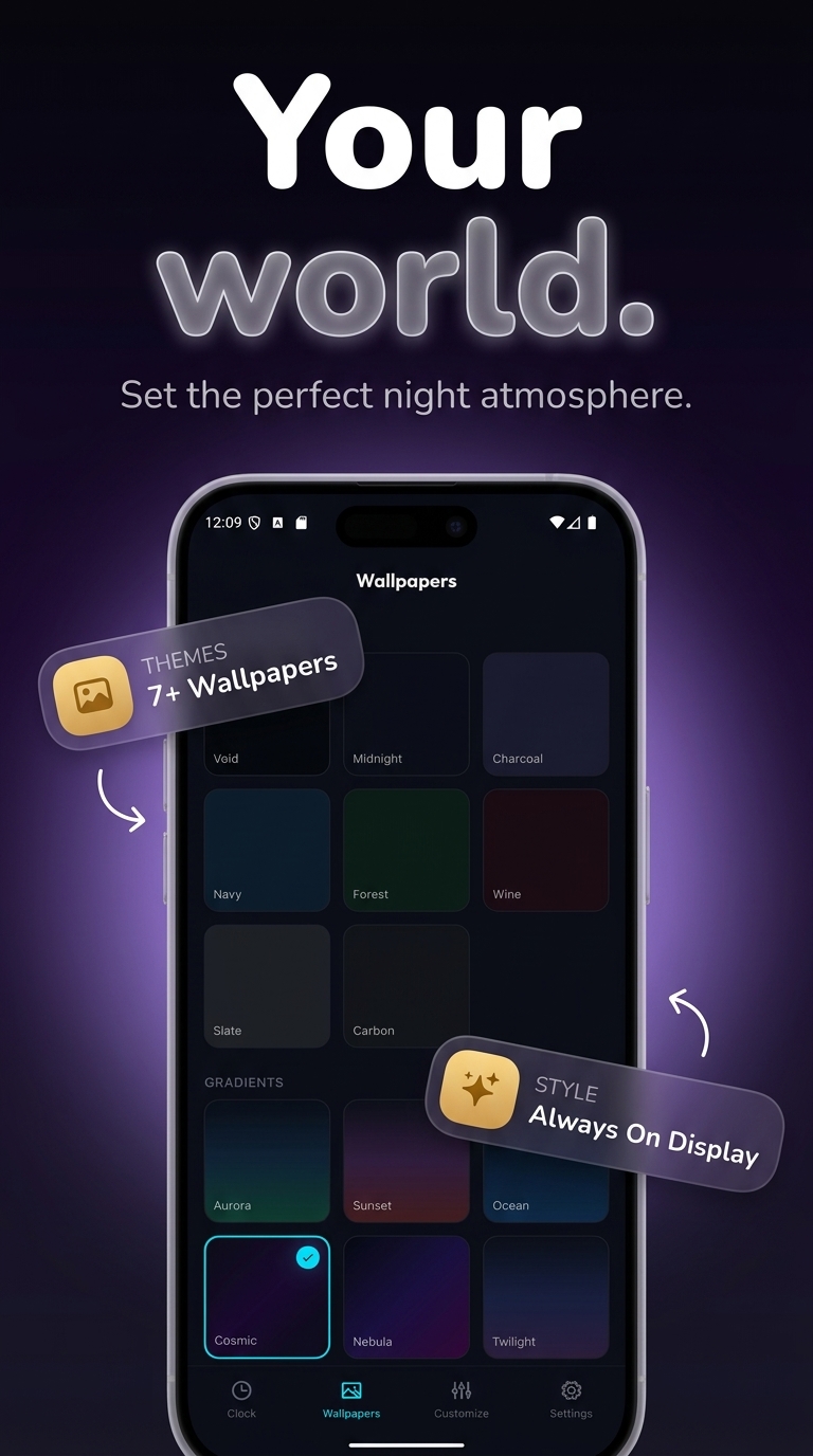 Neon Clock screenshot 3 — clock live wallpaper free