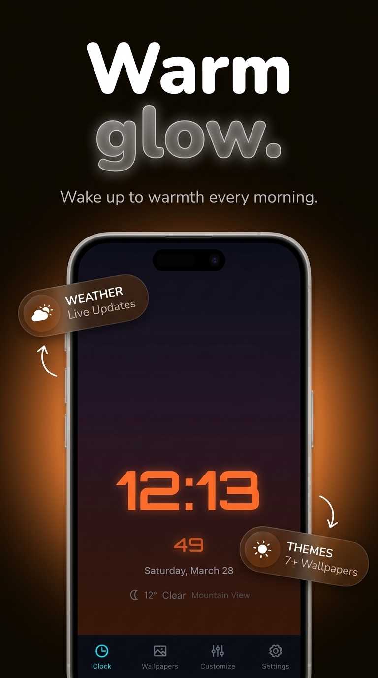 Neon Clock screenshot 4 — led clock android app