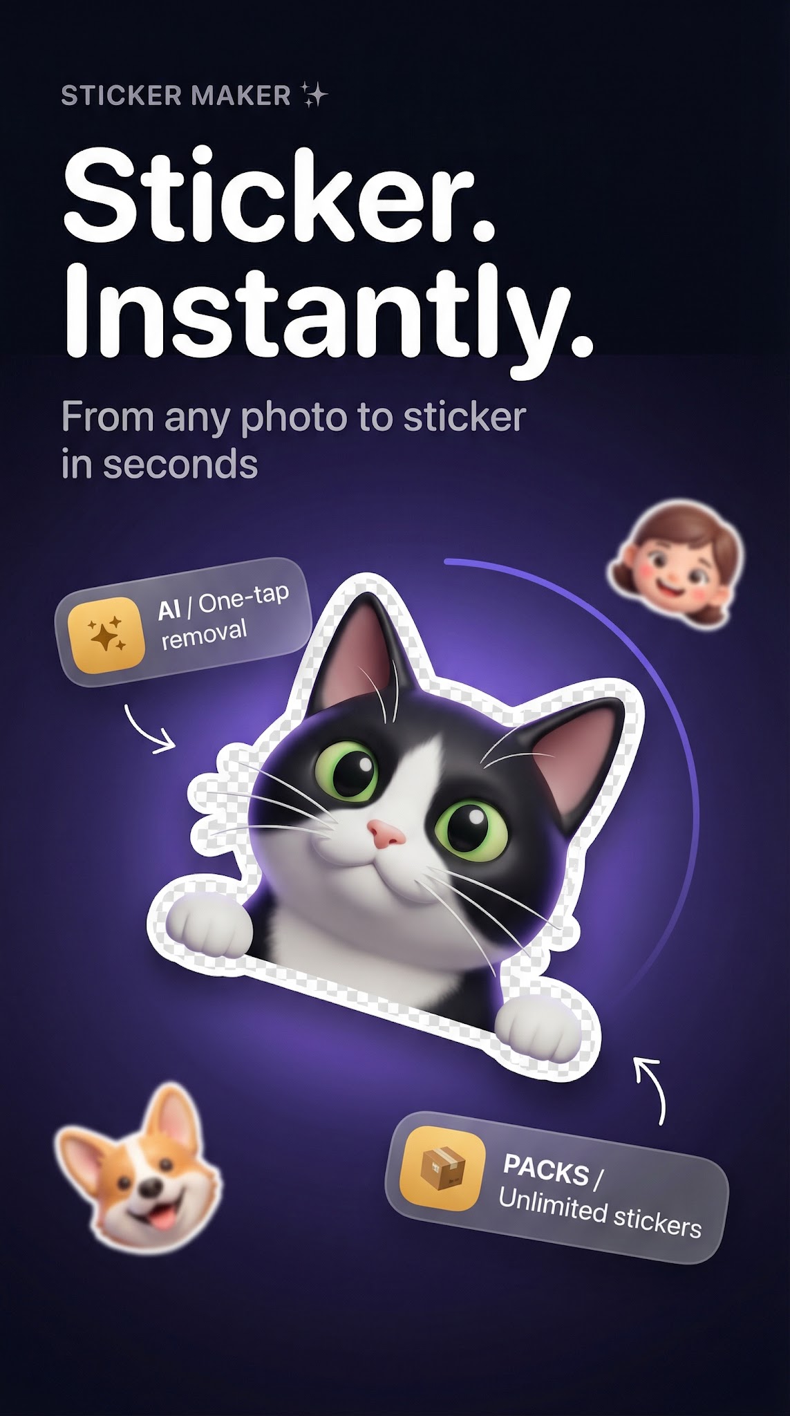 Sticker Maker screenshot 1 — whatsapp sticker maker android