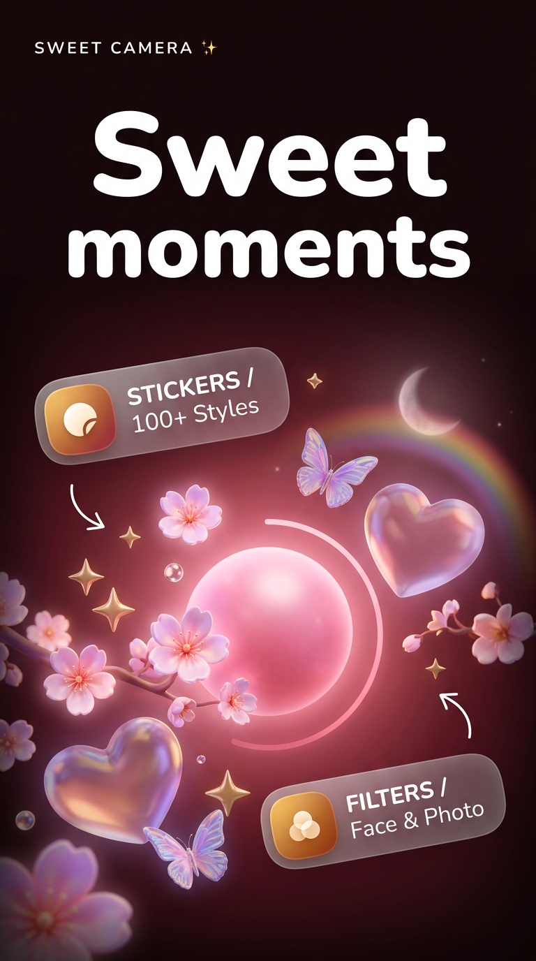 Sweet Camera screenshot 1 — beauty filter camera android