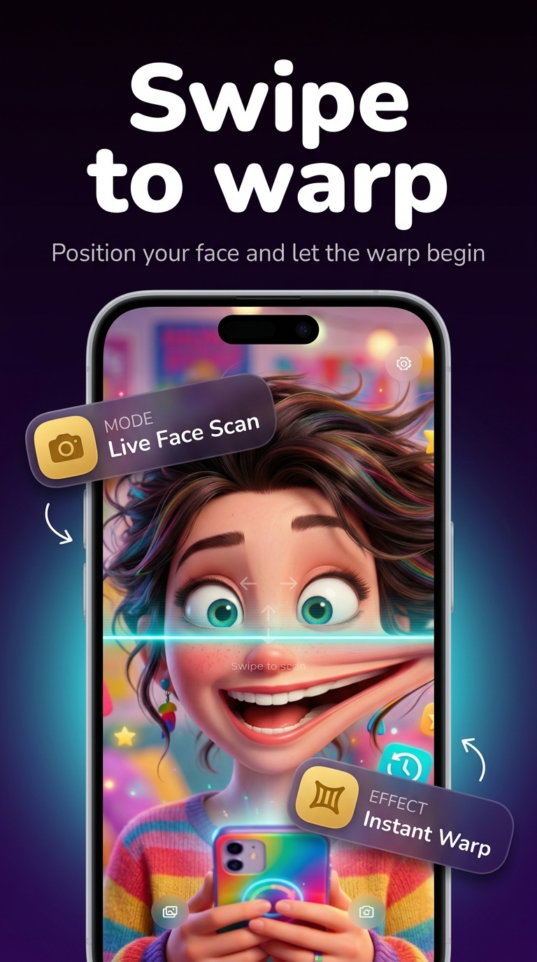 Time Warp Scan screenshot 2 — scan distortion camera