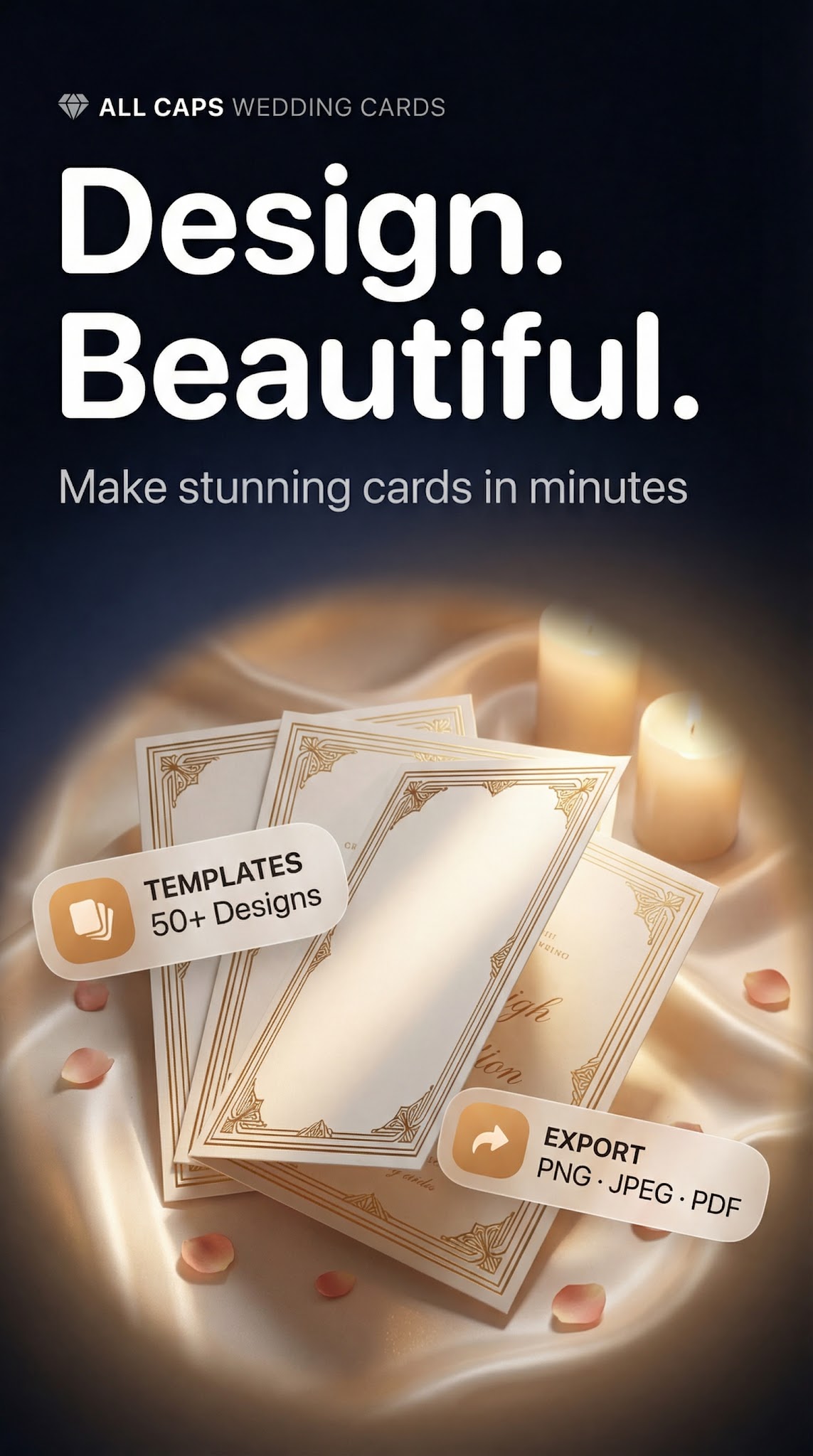 Wedding Invitation screenshot 1 — digital wedding card maker