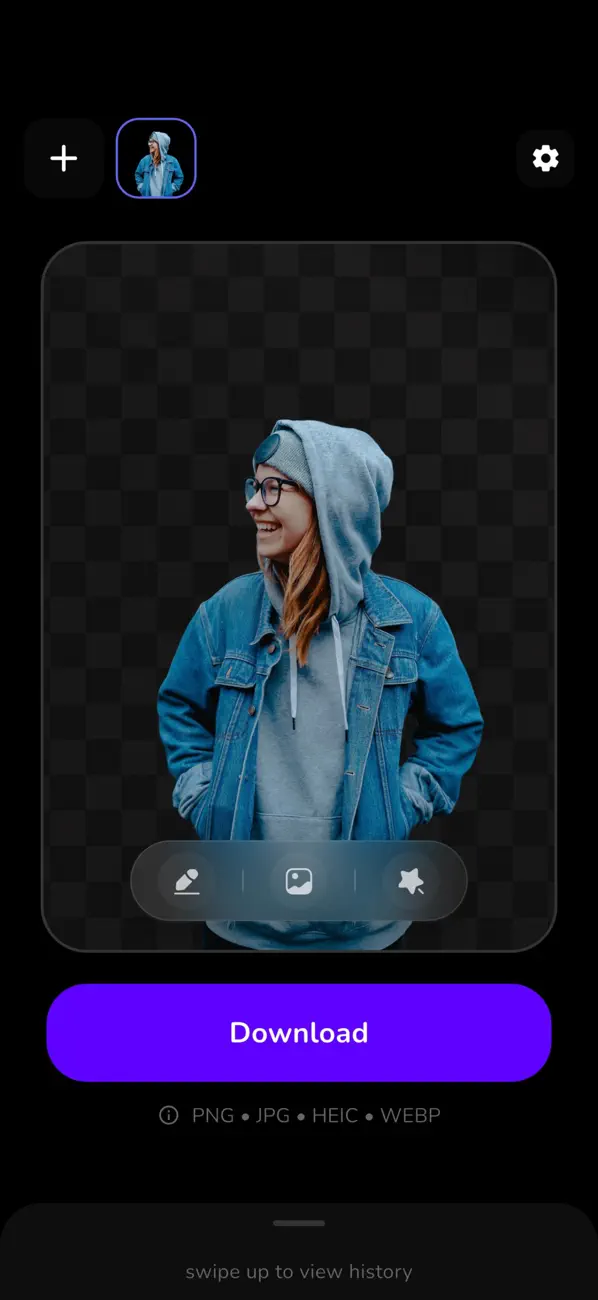 Transparency: Magic Eraser screenshot 4 — cutout photo editor ios