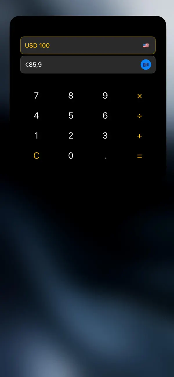 Currency Converter & Calc screenshot 3 — currency conversion widget ios