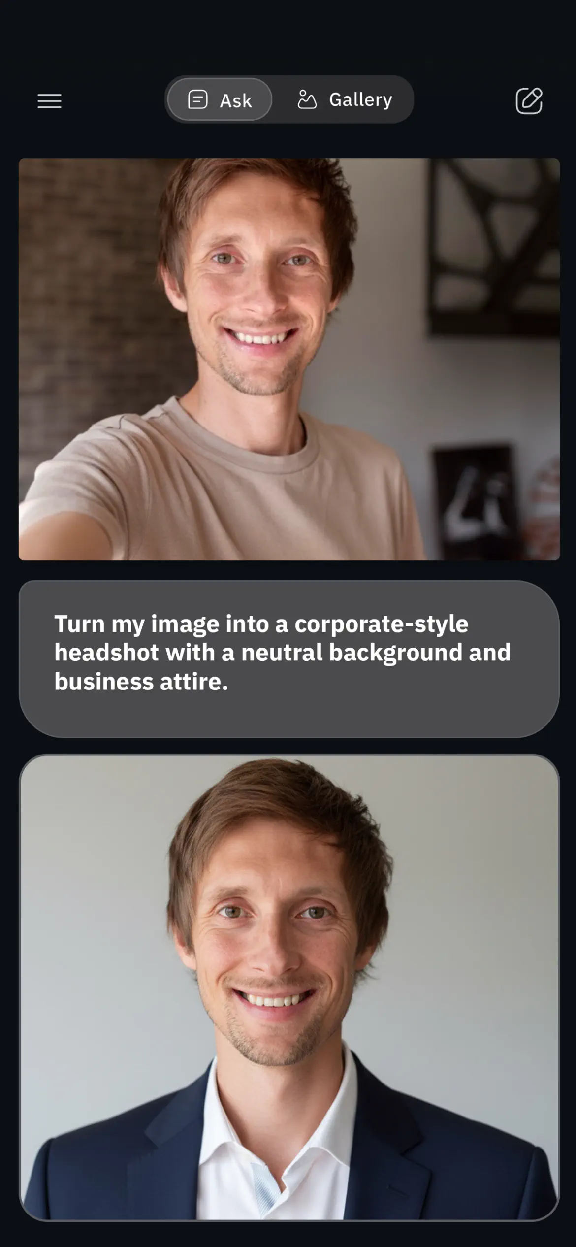 Gimin - AI Photo Editor screenshot 6 — polaroid filter app ios