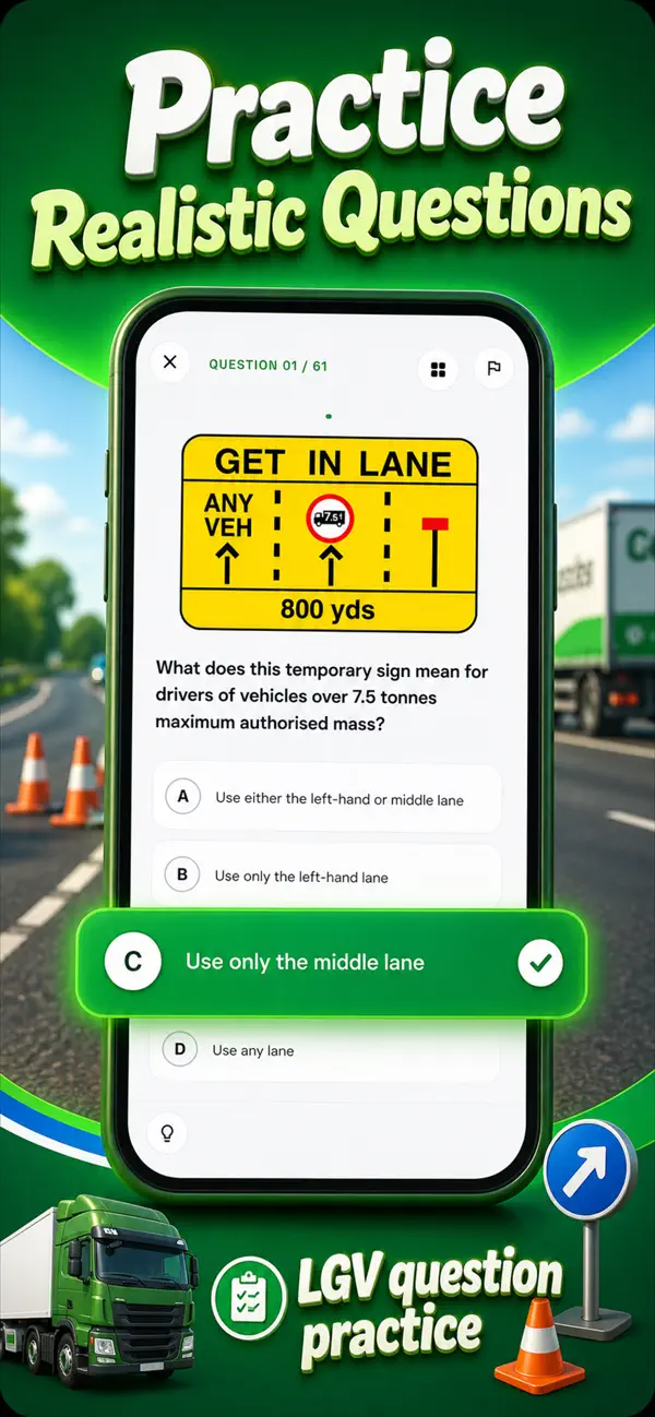 LGV Theory Test: 4 in 1 Kit UK screenshot 1 — hgv theory test ios