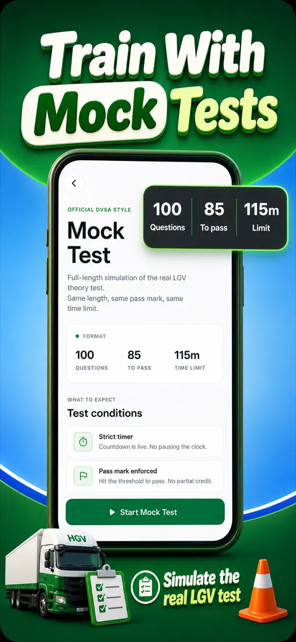 LGV Theory Test: 4 in 1 Kit UK screenshot 3 — hazard perception practice
