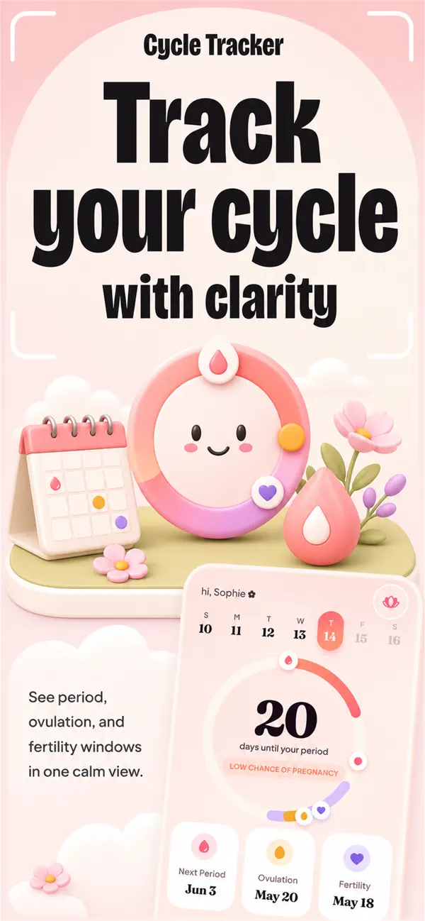 Period Tracker & Cycle Diary screenshot 1 — ovulation tracker ios